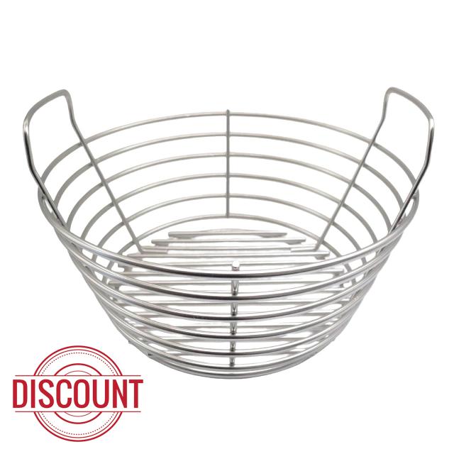 Rustproof BBQ Coal Basket Stainless Steel Efficient Grills Coal Holder for Camping and Backyard Cooking Portable Barbecue Accessory