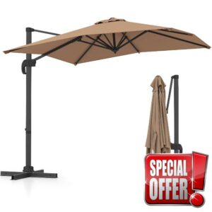 TANGZON Cantilever Garden Parasol