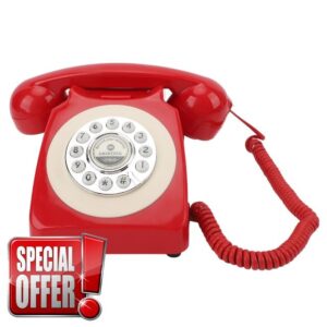Cryfokt Audio Message Guest Book Vintage Convenient Recording Telephone for Wedding Event Birthday Party