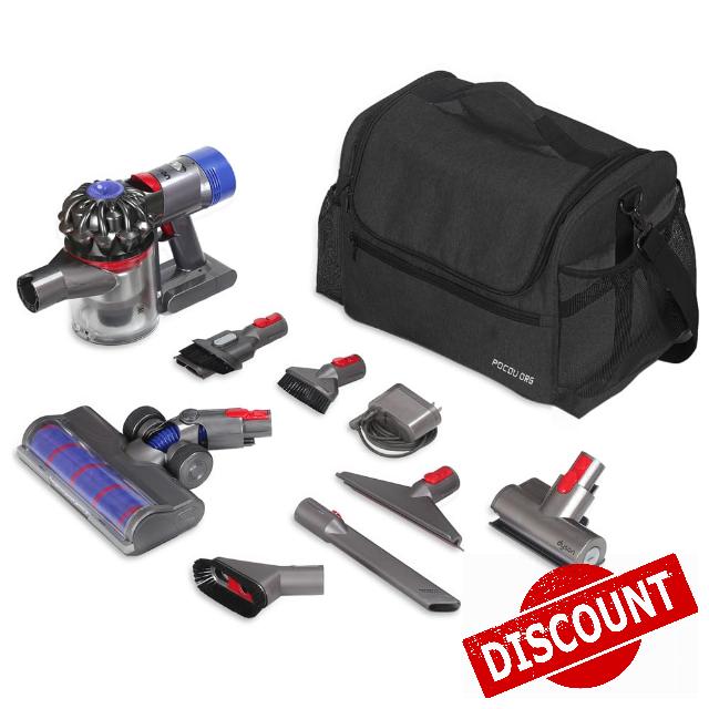 Car+Boat Vacuum Storage Bag Compatible with Dyson V7 - V15 – Organizer Case for Cordless Handheld Vacuum & Accessories