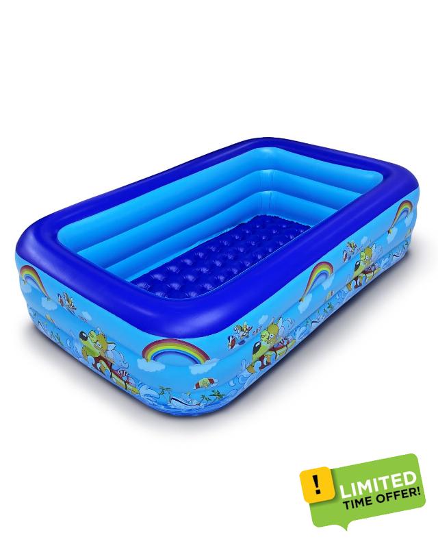 2.1m Inflatable Paddling Pool for Kids & Adults