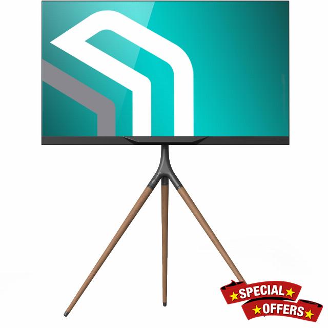 ONKRON Wooden TV Tripod for 32-65 Inch Screen