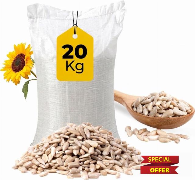 20 Kg Premium Sunflower Heart Seeds Wild Bird Food – High Energy