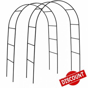 EVERGOODS Metal Garden Arch 2.4m x 1.4m