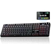 EPOMAKER X Aula EA75 MAX Wireless Gaming Keyboard with Screen & Knob, Hot-Swap, RGB Backlit, PBT ...