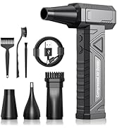 Electric Dust Blower 200000 RPM with HD Display - Air Duster Mini Blower for PC Cleaning with LED...