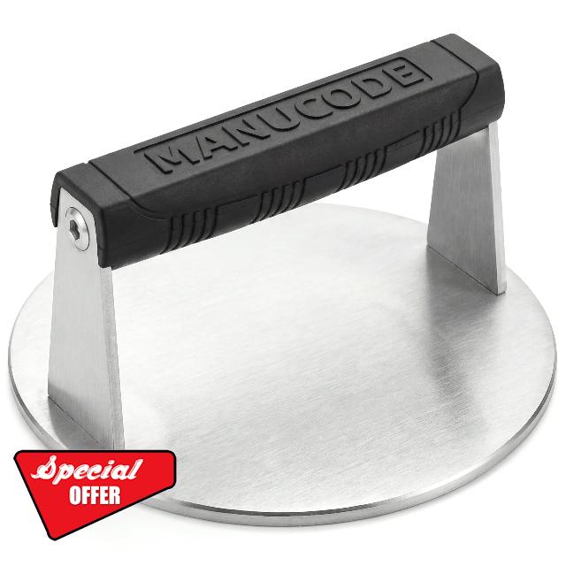 18 cm Stainless Steel Burger Press