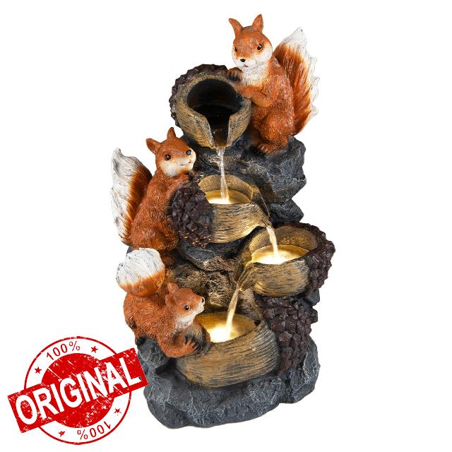 COSTWAY 4-Tier Outdoor Water Fountain