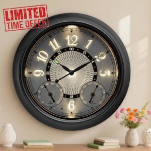 Pytha Sight Outdoor Clock 15 Inch