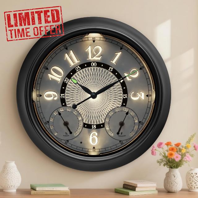Pytha Sight Outdoor Clock 15 Inch