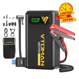 VTOMAN X5 Cross 3500A Jump Starter with 150 PSI Dual-Purpose Air Compressor