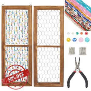 NBEADS Chicken Wire Wooden Frame Kit