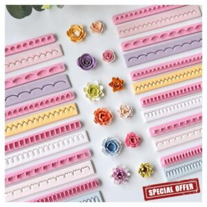 Keoker Polymer Clay Flower Petal Line Cutter