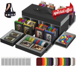 11in1 MTG Commander Deck Box with Handle&Shoulder Strap