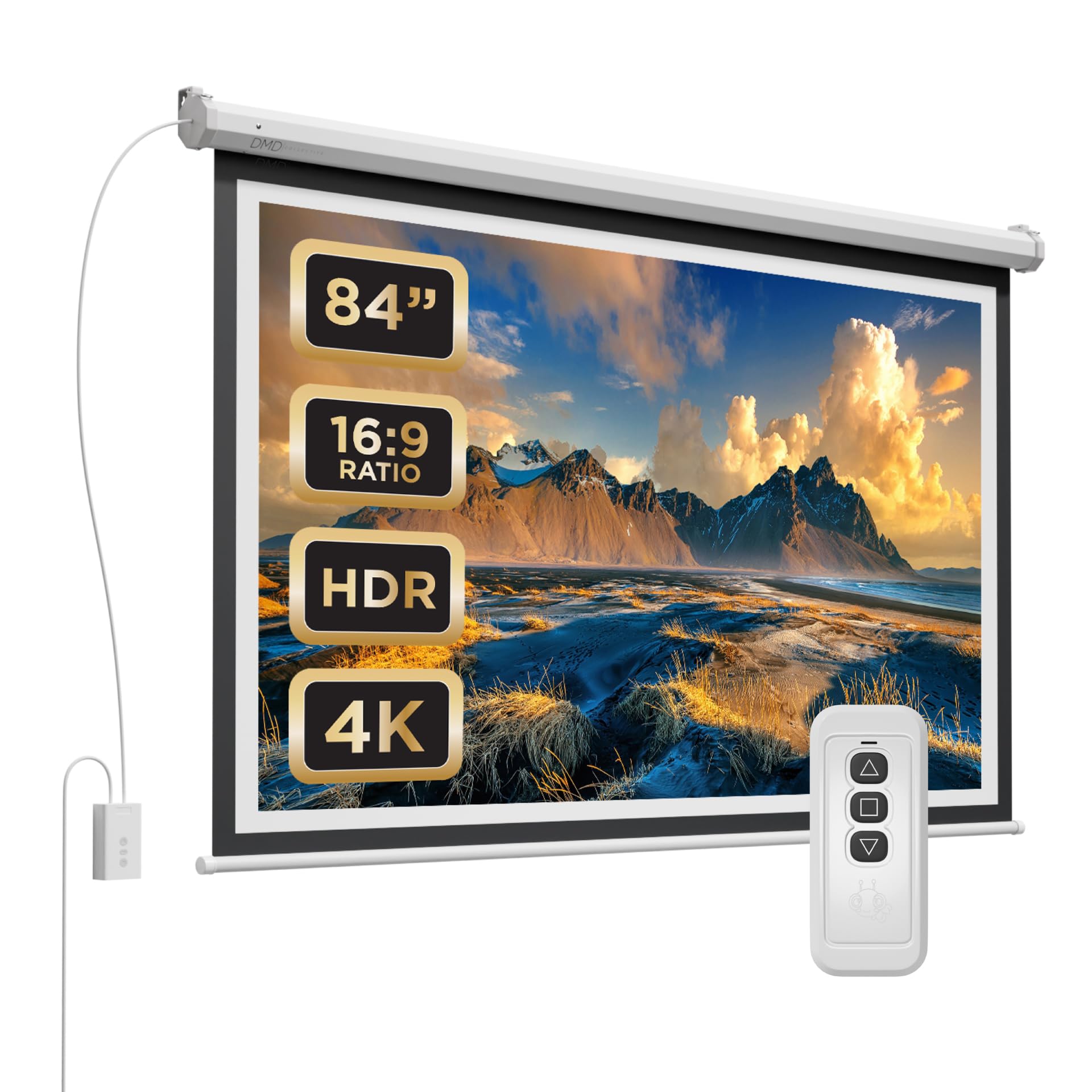 Wall Mounted HD Projection Screen for Home Cinema