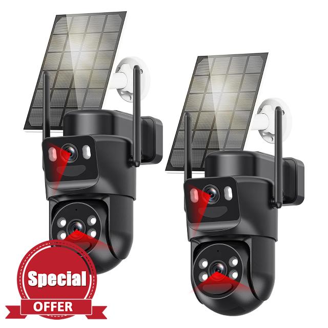 4K Security Camera Outdoor Wireless Solar Powered