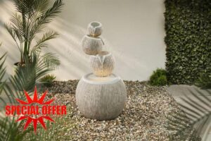 Poseidon Contemporary Water Feature - Without Protective Cover Kit and Tablets