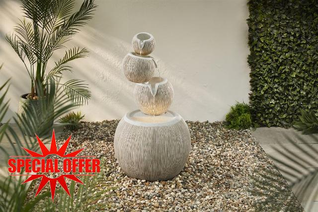 Poseidon Contemporary Water Feature - Without Protective Cover Kit and Tablets