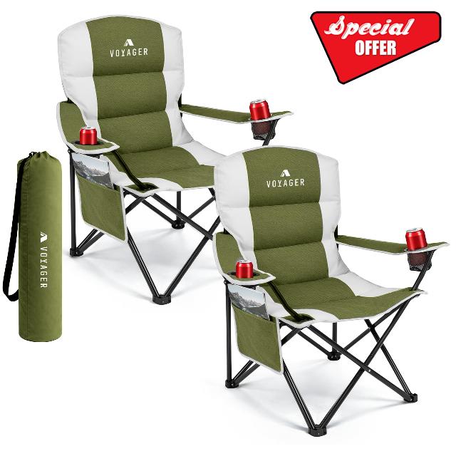 VOYAGER 2 Pack Outdoor Camping Chair Set