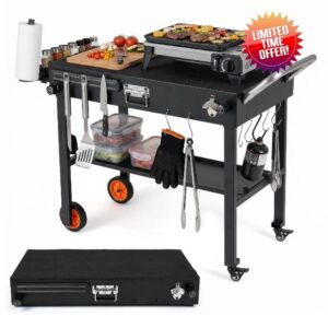 COSTWAY Portable Grill Table