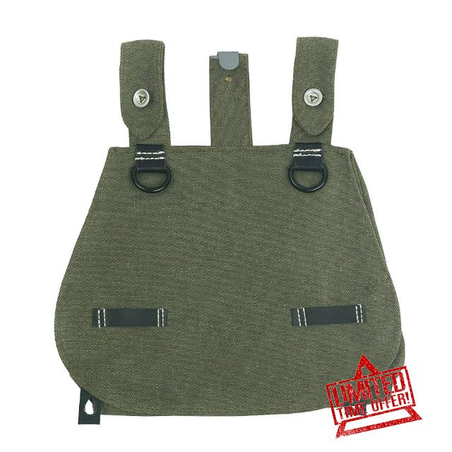 Bread Bag German Canvas Outdoor Classic Reproduction Historical Prop Green Bag