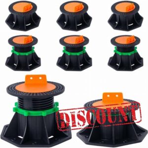 8 Pack Adjustable Deck Support Pedestal