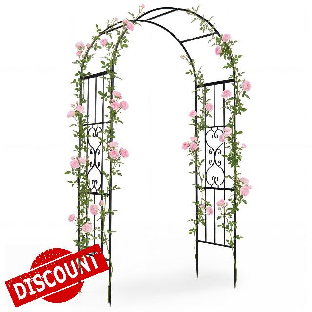 COSTWAY Metal Garden Arch