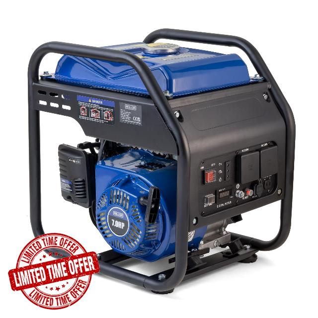 3500W 4-Stroke Petrol Inverter Generator 230V Pure Sine Wave – Portable Power for Camping