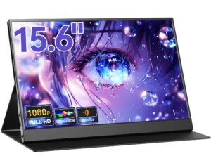 1080P FHD Plug&Play Travel Laptop Monitor w/Smart Cover