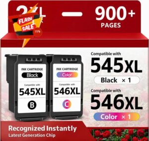 545XL 546XL Replacement for Canon 545 546 Ink Cartridges - High Yield | Recognised Instantly