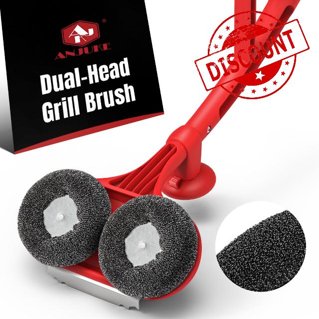 Dual-Head Grill Brush