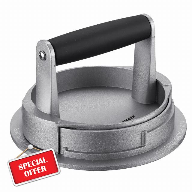Westmark Hamburger Maker Adjustable for 3 Different Patty Sizes: 1/4 Pounds