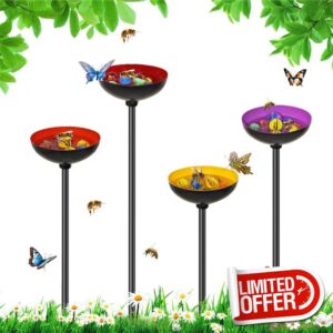 4 Pack Bee Watering Station for Garden