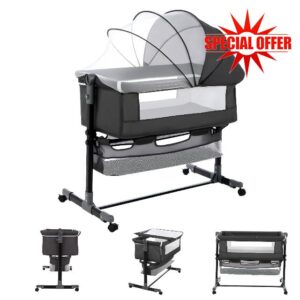 Youyijia 5-in-1 Baby Bedside Crib