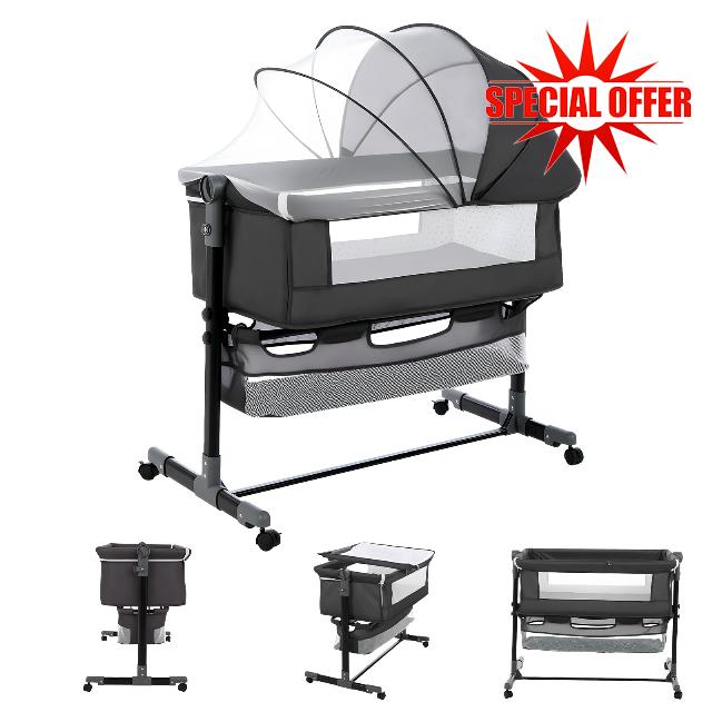 Youyijia 5-in-1 Baby Bedside Crib