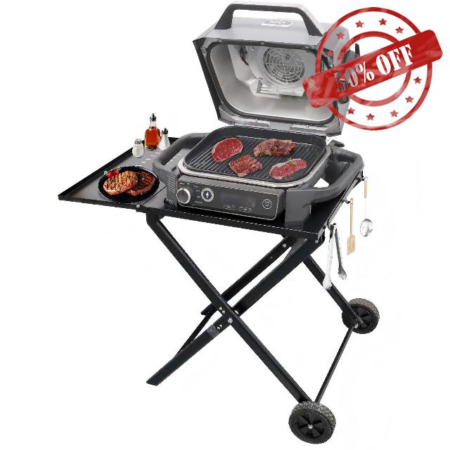 Foldable Grill Stand for Ninja Woodfire OG701/OG850/OG951
