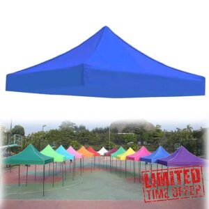 Replacement Canopy Top Waterproof UV-Proof Pop Up Tent With Fasten Tape - Foldable Cover Roof for Outdoor Garden Patio Pavilion Sun Shade