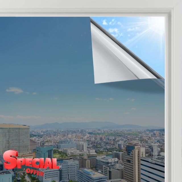 abbitgoo Heat Reflective Window Film Privacy Film for Glass Windows