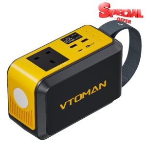 VTOMAN Jump 100 Portable Power Station 100W-89.6Wh Solar Generator LiFePO4 Battery Power Station