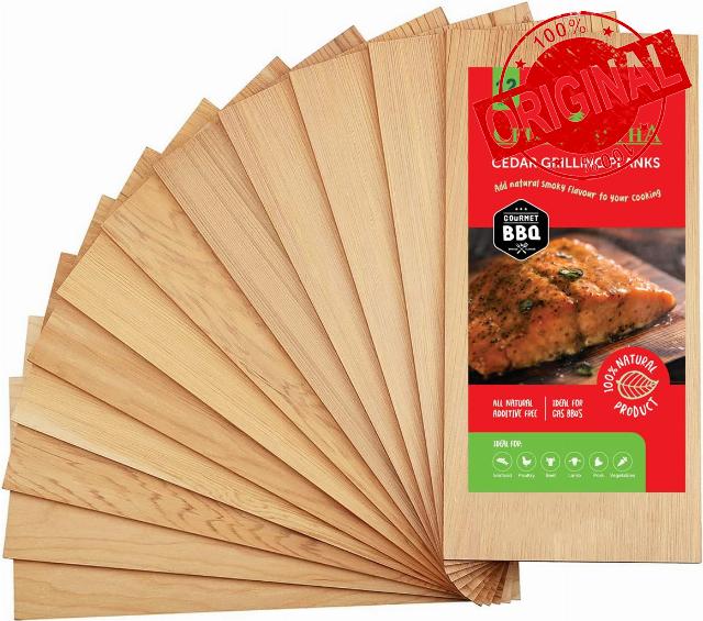 CEDAR ALPHA 12 Pk Cedar Planks for Grilling Salmon