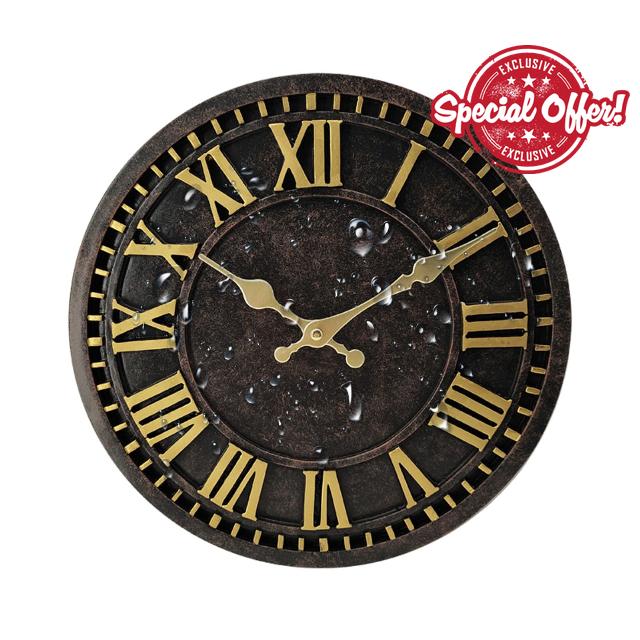 Mateju Sealed Garden Clocks Outdoor Waterproof 30cm