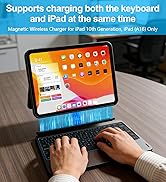 iPad Pro 11 Inch Case, Magnetic Wireless Charging Case for iPad Pro 11 (1st/2nd/3rd/4th) & iPad A...