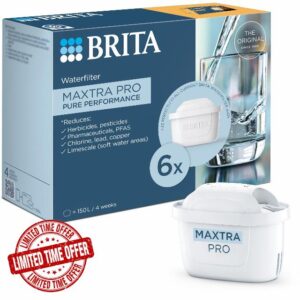 BRITA MAXTRA PRO Pure Performance Water Filter Cartridge - 6 Pack - Original BRITA Refill reducing impurities