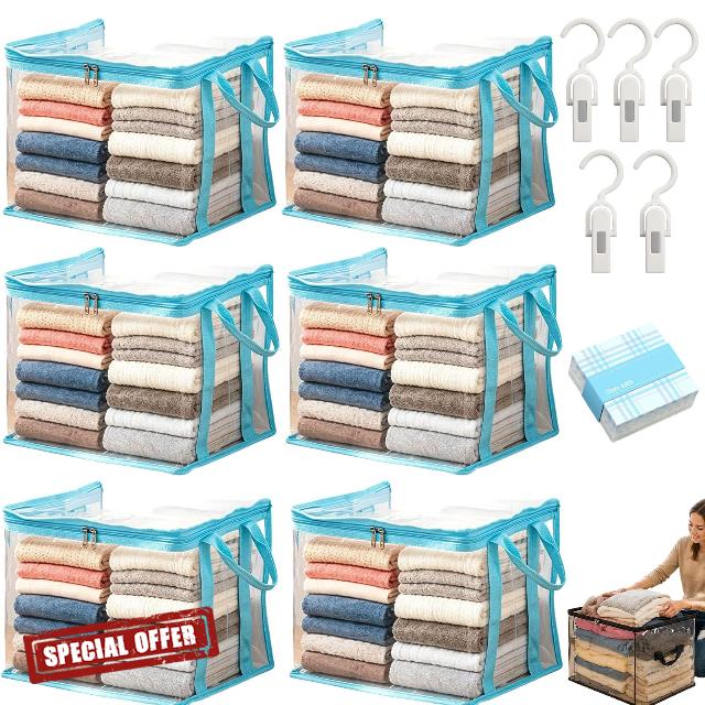 2026 New Large Heavy-Duty Thick Plastic Clear Storage Bag for Clothes