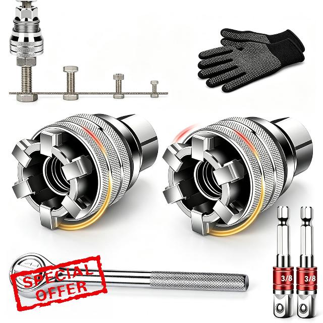 Multi-Function Universal Socket Wrench Tool - Universal Maintenance Tool