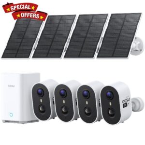 aosu 2K Solar Security Cameras Wireless Outdoor