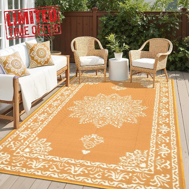 Yamaziot Outdoor Rug 5x8 Ft