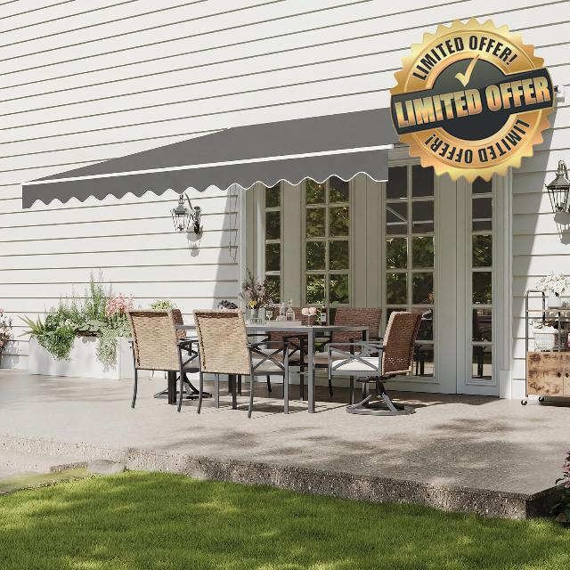 Aoxun 4×3M Retractable Awning