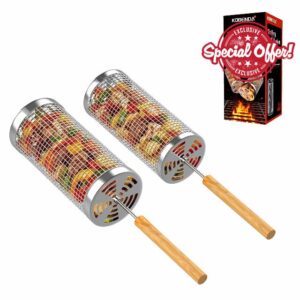 Rolling Grill Basket 2 PCS