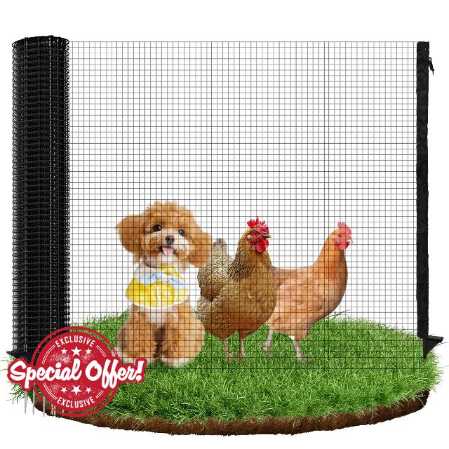 Barrier Fencing Mesh 0.9m x 25m with 15 Fence Pins